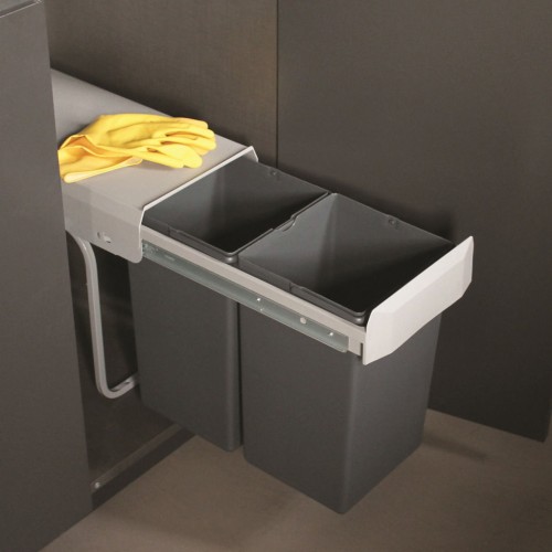 Victory Double Man Einbau-Abfallsammler mit 2x14 Liter