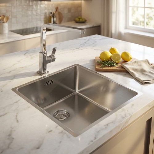 Edelstahlbecken für die Küche New York 40x40 Edelstahlbecken für die Küche New York 40x40