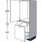 Highboard Geräteumbauschrank mit 1 Geräte-Drehtür [2/17]