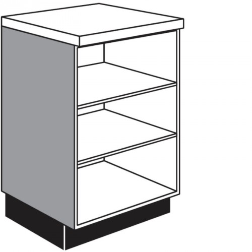 Unterschrank-Regal mit 2 verstellbare Fachböden