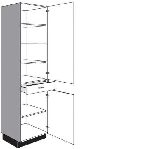 Seitenschrank für Geschirr mit 2 Drehtüren