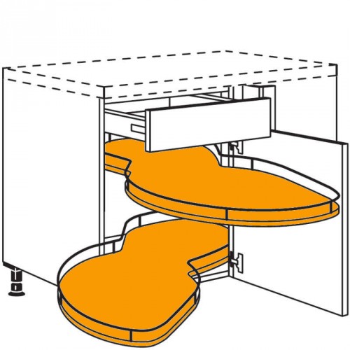 Eckschrank mit Schwenkauszug