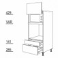 Highboard für Geräte-Umbauten für Mikrowelle und Backofen [2/9]