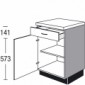 Unterschrank mit 1 Schubkaste und 1 Drehtür [2/16]