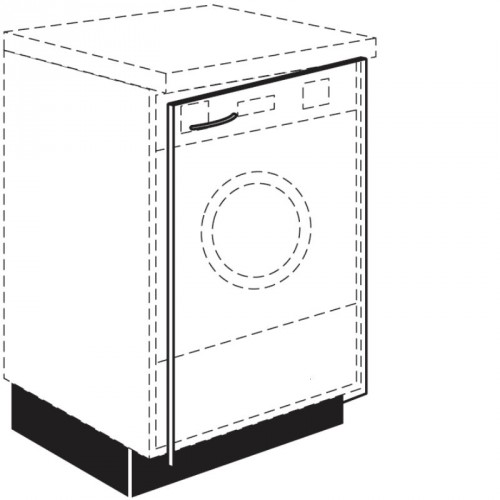 Frontplatte für vollintegrierte Unterbau-Waschmaschinen