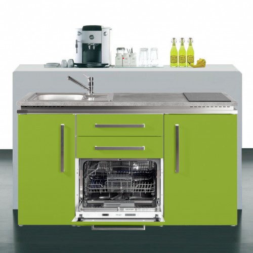 Miniküche Designline 150 cm breit mit Geschirrspüler