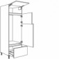 Hochschrank Geräte-Umbau für Kühl- und Gefrierautomat [1/9]