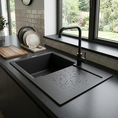 Kunstgranitsp&uuml;le Bari 5 mit Abtropffl&auml;che