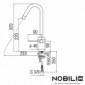 Nobili Plus Einhand-Spültischmischer mit 120 mm Auslaudung [3/5]