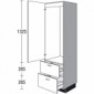 Geräteschrank mit 1 Geräte-Drehtür und 2 Auszüge [2/21]