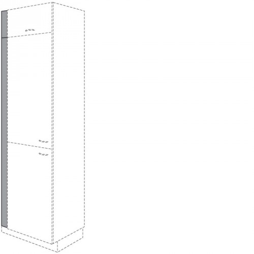 Blende für Seitenschränke mit 2195 mm Höhe in Frontfarbe