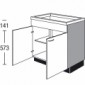 Unterschrank für Kochmulde oder Induktionskochfeld [2/16]