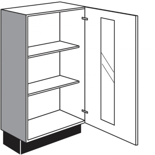 Maxi Vitrinen-Unterschrank mit 1 Rahmenglastür