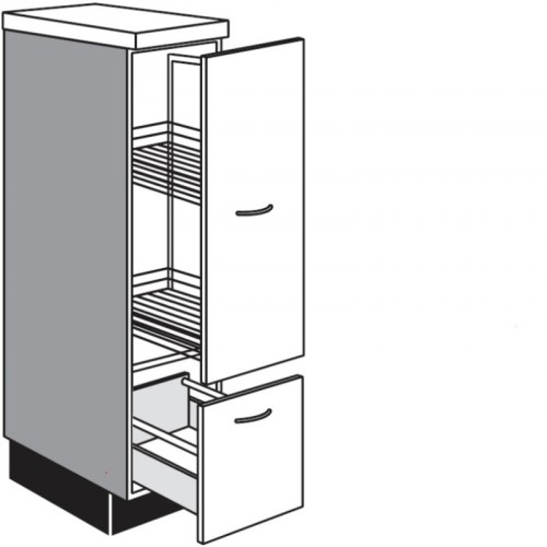 Apothekerschrank mit 2 Auszügen