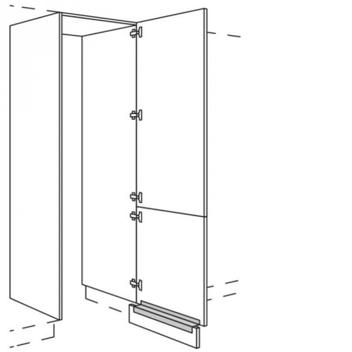 Hochschrank Durchgangstür