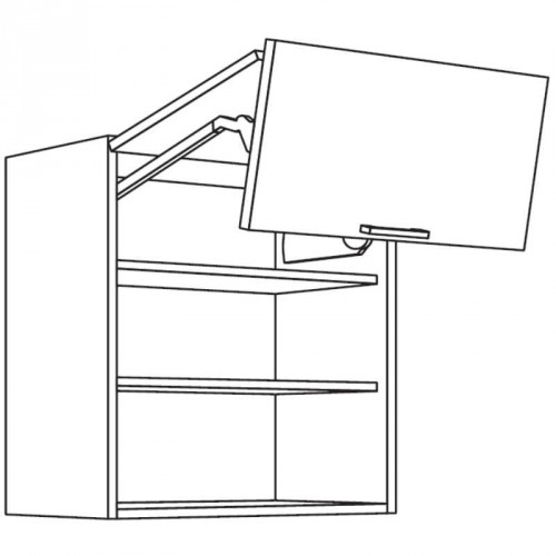 Wandschrank mit Falt-Lifttür