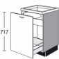 Kochfeld-Unterschrank mit 1 Auszug und 1 Innenschubkasten [2/16]