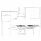 Einbau-Blockküche kompakt mit Elektrogeräte 280 cm Stellmass [4/11]