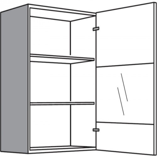 Hängeschrank mit 1 Segmentglastür