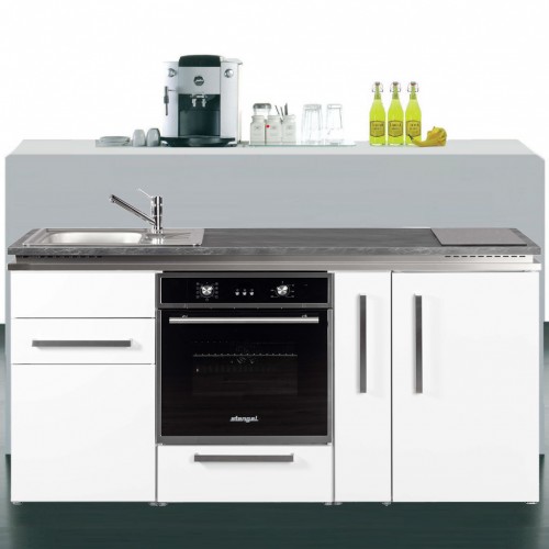 Studentenküche 180 cm breit mit Backofen und Auszug