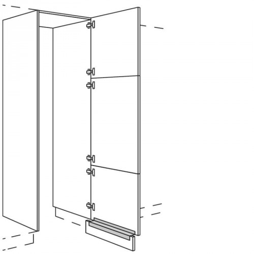 Hochschrank Durchgangstür