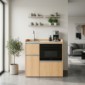 modulLINE ML 100 KOA Minik&uuml;che aus Holz mit Mikrowellenofen [3/25]
