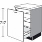 Unterschrank mit 1 Auszug und 2 Innenschubkasten [2/16]