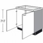 Spülen Unterschrank mit 2 Drehtüren [2/16]