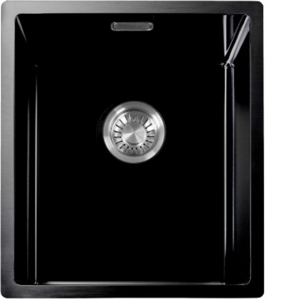 Spülbecken schwarz emailliert