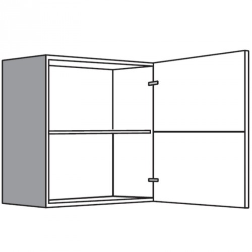 Hängeschrank mit 1 Drehtür (verstiftet)