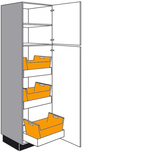 Seitenschrank mit Wäschekörben