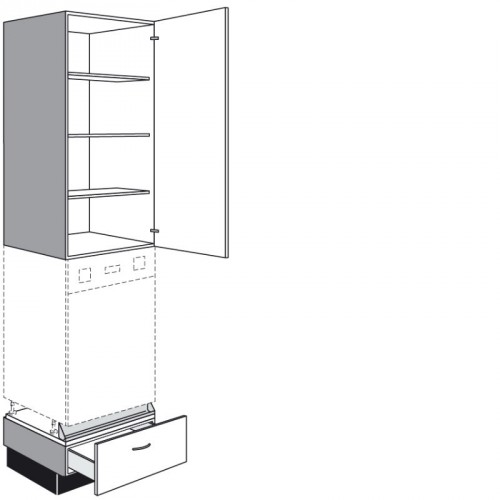 Modulschrank für hocheinbau Geschirrspüler mit 1 Aufsatzschrank  und 1 Schubkasten