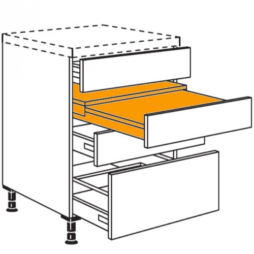 Unterschrank mit 1 Ausziehtisch