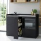 modulLINE ML 120F KOA Minik&uuml;che aus Holz mit Mikrowellenofen und 2 Ausz&uuml;ge [4/25]