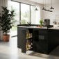 modulLINE ML 120F KOA Minik&uuml;che aus Holz mit Mikrowellenofen und 2 Ausz&uuml;ge [5/25]