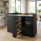 modulLINE ML 120F KOA Minik&uuml;che aus Holz mit Mikrowellenofen und 2 Ausz&uuml;ge [7/25]