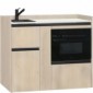 modulLINE ML 120F KOA Minik&uuml;che aus Holz mit Mikrowellenofen und 2 Ausz&uuml;ge [17/25]