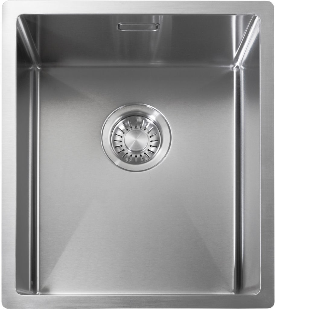 Küchenspüle aus gebürstetem Edelstahl