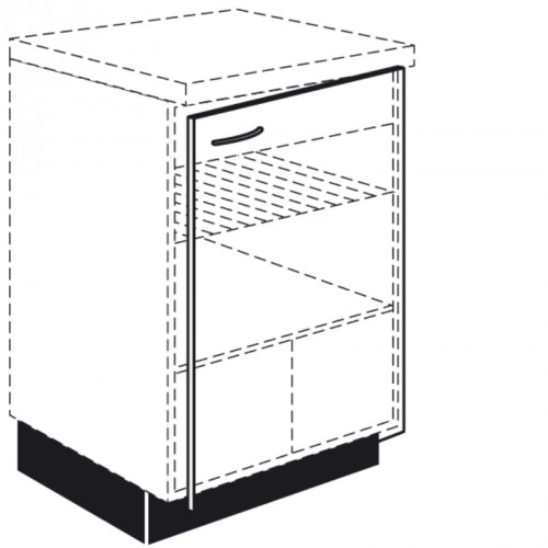 Unterschranktür für integrierte Unterbau-,Kühl- und Gefriergeräte