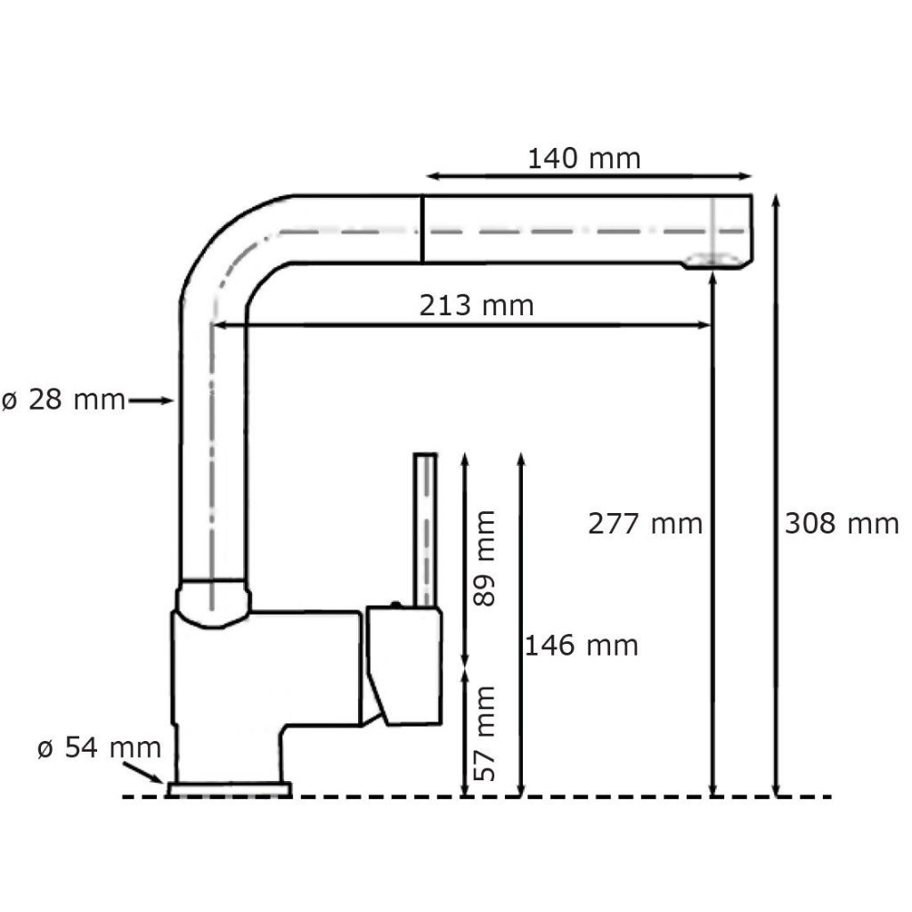 Einhebelmischer Duschkopf M-5 Serie – Verchromte Duscharmatur Mit 1,70 M Edelstahl-Schlauch & Antikalk-Brausenhalter – 2 Jahre Garantie