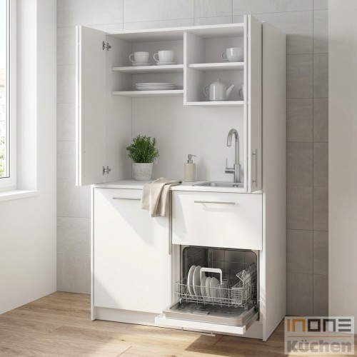 Schrankk&uuml;che 120 cm Pro-Art designLINE PLUS inkl. Geschirrsp&uuml;ler