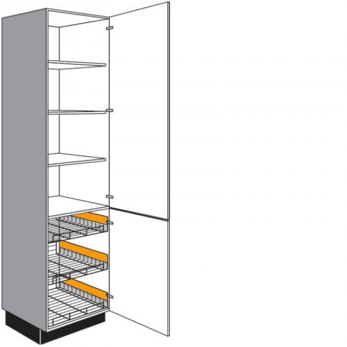 Seitenschrank mit 2 Drehtüren