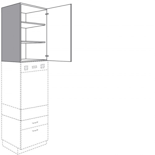 Aufsatzschrank mit 1 Drehtür