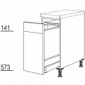 Unterschrank mit Wertstoffsammler Fronten verstiftet [2/12]