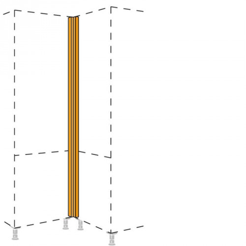 Hochschrank Winkelpassstück in Frontmaterial