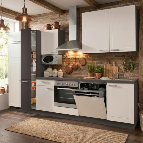 Landhausküche mit Elektrogeräten Küche im Landhausstil 310 cm Landhausküche mit Elektrogeräten Küche im Landhausstil 310 cm