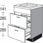 Unterschrank für Kochmulde oder Induktionskochfeld [2/16]