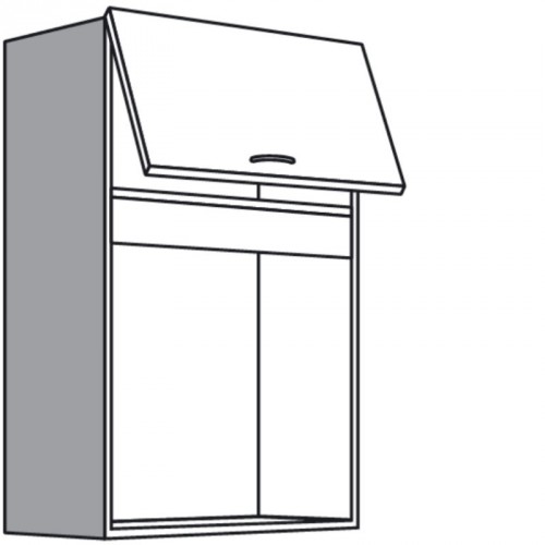 Hängeschrank für Mikrowelle mit 1 Klappe