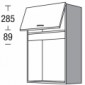 Hängeschrank für Mikrowelle mit 1 Klappe [2/14]