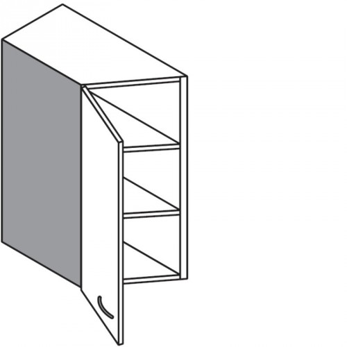 Diagonal-Hängeschrank mit 1 Drehtür